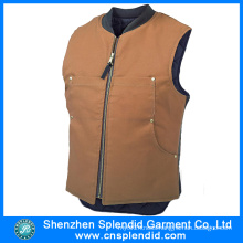 Chinese Clothing High Quality Brown Leather Motorcycle Vest